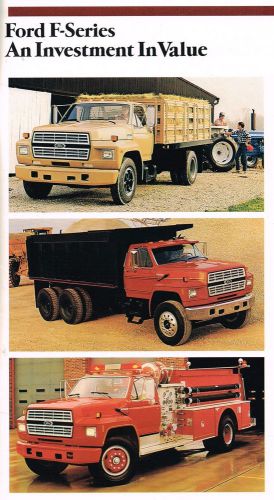 1987 ford f-600/700/800/7000/8000 truck brochure: ft,tandem,conventional,4x4,701