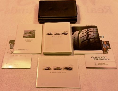 2014 lincoln mkz complete owners manual leather case #11 us version