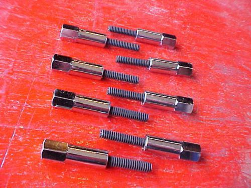 8 chrome hex head mini valve cover bolts &amp; studs,sb chevy,rat rod 283-400-350
