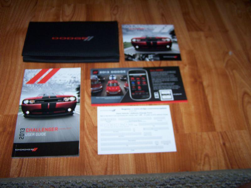 2013 dodge challenger srt8 or v6 owners manual set with case free shipping