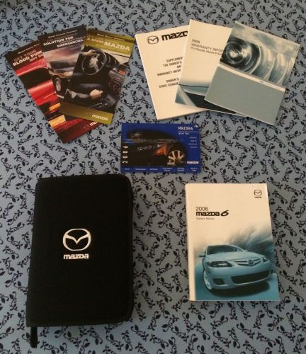 2006 mazda6 owners manual oem set with case