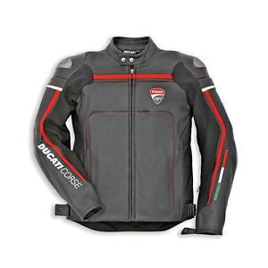 Ducati corse motorbike motorcycle leather jacket eu 52 us 42