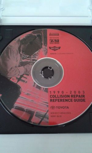 New o.e. toyota 1990 - 2002 collision repair reference guide unused as pictured