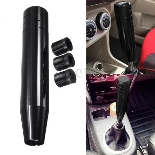 18cm durable black universal manual car gear stick shift knob shifter lever set