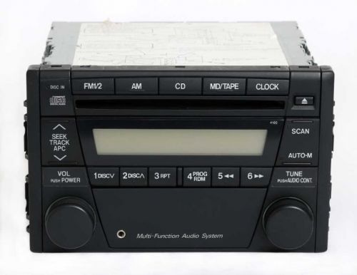 2005 mazda tribute am fm radio cd w auxiliary input pn 5t2t-18c869-aa face 4160
