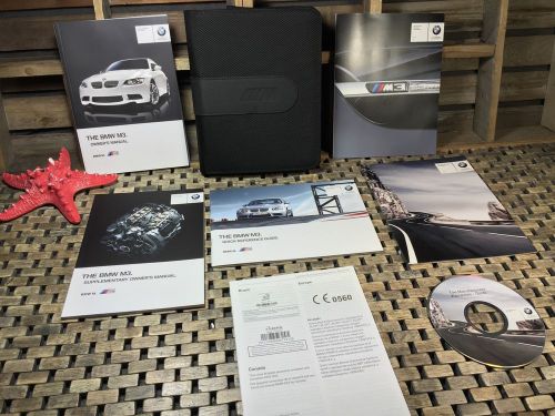 2013 bmw m3 coupe convertible owners manual + navigation section ((mint oem new)