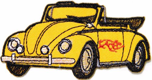 Vw volkswagen classic beetle convertible patch iron on t shirt polo tee cap hat