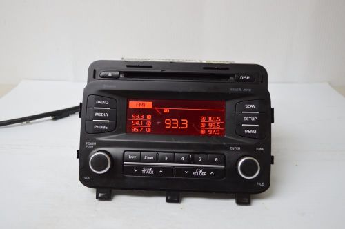 2014 2015 kia optima radio cd player mp3 sirius 96170-2tba0ca tested d37#014