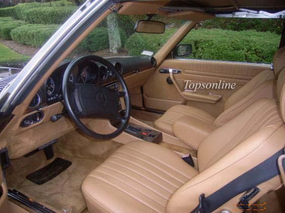 Mercedes benz 280sl 380sl 500sl leather seat covers 107 original mbz leather new