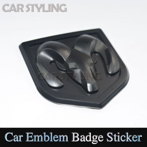 New black dodge ram 3d metal logo car sticker badge emblem decal car styling