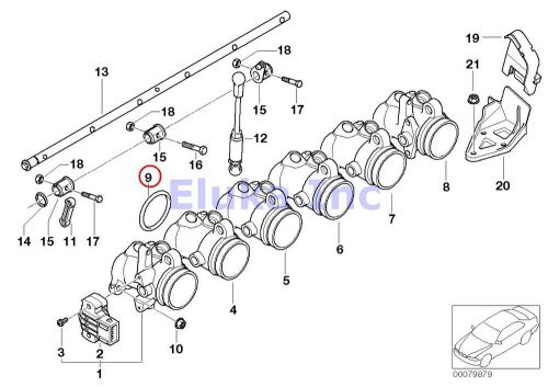 Bmw genuine o-ring - throttle housing to cylinder head e46 e85 e86 z3