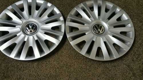 2010-2014 15&#034; vw volkswagen golf  hubcaps wheel covers pair of 2 free shipping
