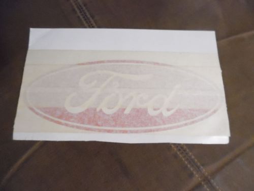 Red oval ford script decal  9 x 3.25&#034;