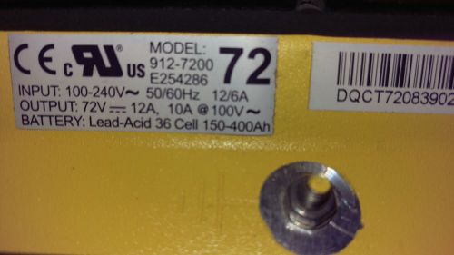 Delta q onboard rugged battery charger 912-7200 hf/pfc 72 volt euc