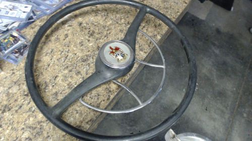 1947 47 48 kaiser frazer steering wheel horn ring and button hot rod custom v8