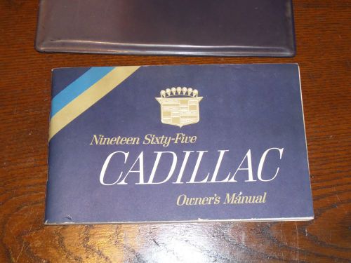 1965 cadillac owner&#039;s manual and accessories catalog