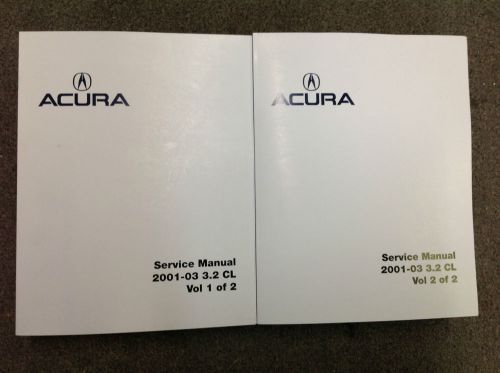 2001 2002 2003 acura 3.2cl service repair shop manual factory oem book new