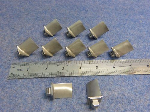 Lot of 10 scrap high nickel engine turbine blades only for collectors/art