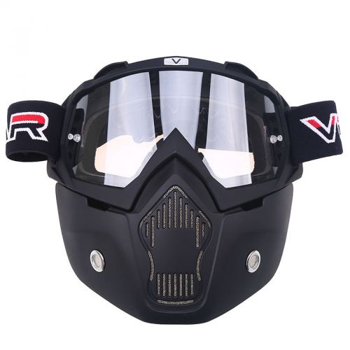 Anti fog motorcycle goggles nose full face mask racing helmet eyewear glasses