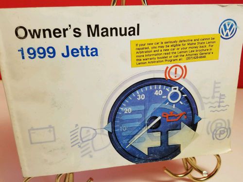 ☆☆ 1999 vw volkswagen jetta  owners manual user guide and case ☆☆