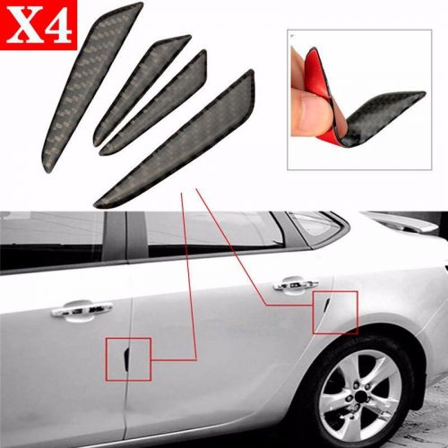 4pcs black car side door edge protection guard trim sticker strips for auto