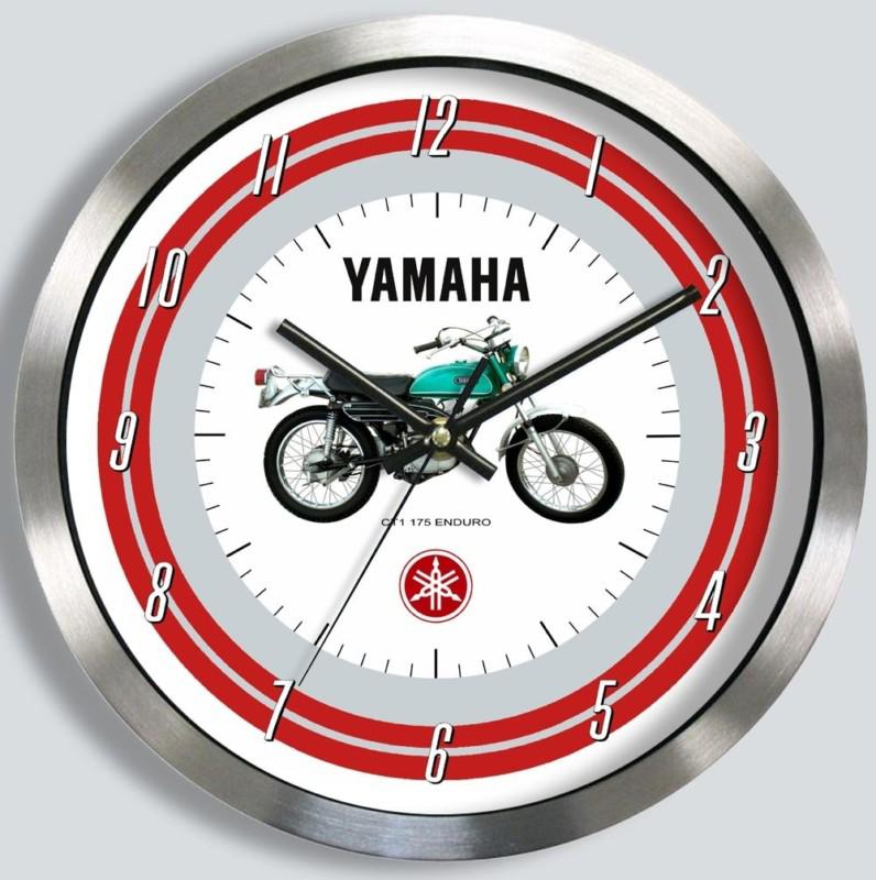 Yamaha ct1 175 motorcycle metal wall clock 1970 1971 ct-1 enduro