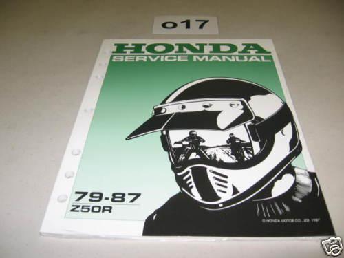 New service shop repair manual 1979-1987 z50 z50r oem genuine honda book #o17