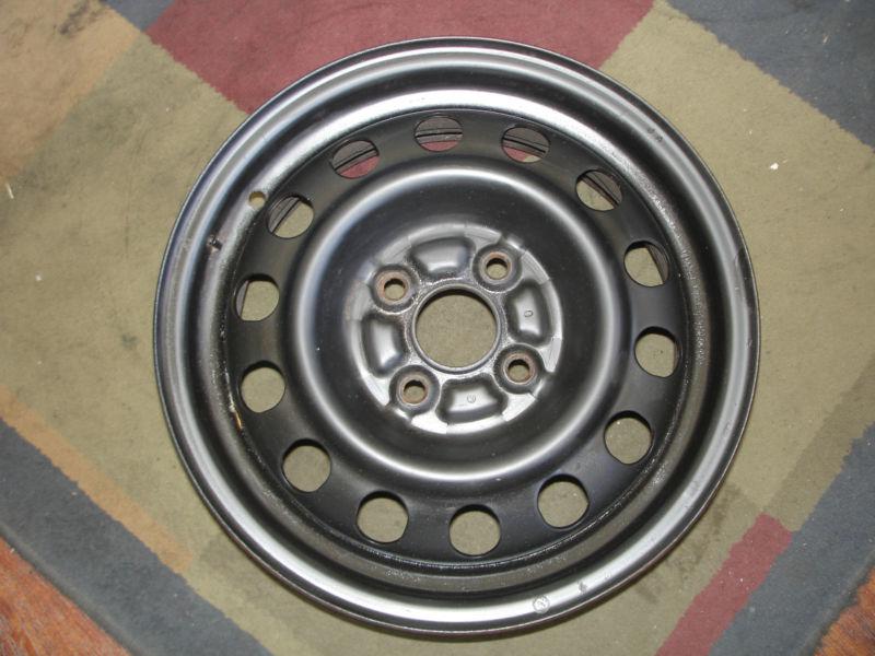 1993-2002 toyota corolla 14x5.5 factory oem stock black steel wheel rim 69313