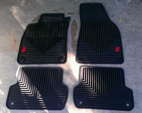 Audi sport a4/s4 b6/b7 oem rubber floor mats set