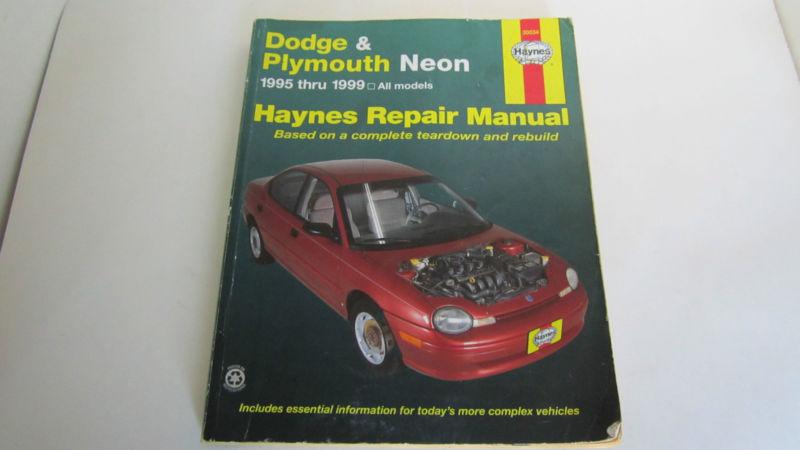 Haynes #30034 dodge & plymouth neon 1995 thru 1999 all models auto repair manual