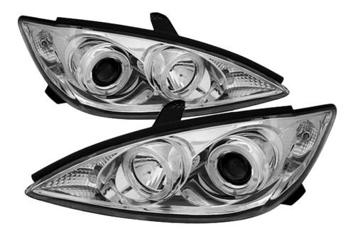 Spyder tc02hlc camry chrome clear halo projector headlights head light