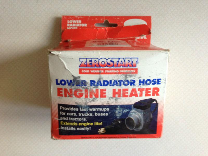 Zerostart engine heater for 2 inch diameter lower radiator hose. nib.