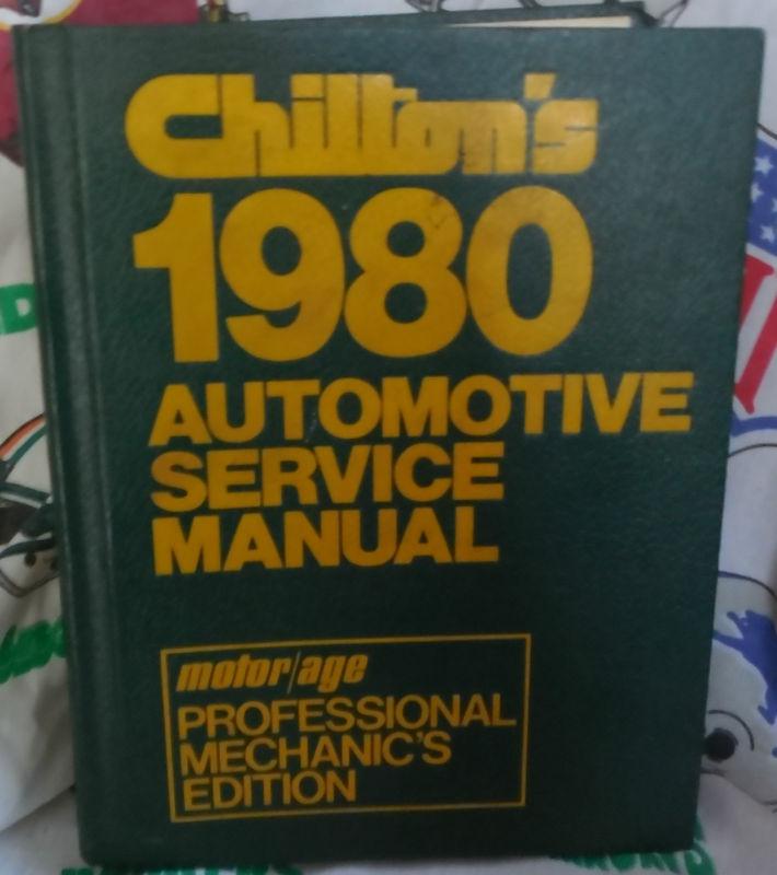 Chiltons,1980,automotive,service,manual,book