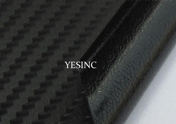Carbon fiber vinyl roll 24"x60" 3d black twill-weave air channel wrap film mini