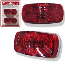2pc red color side marker light clearance for trucks rv trailers towing new