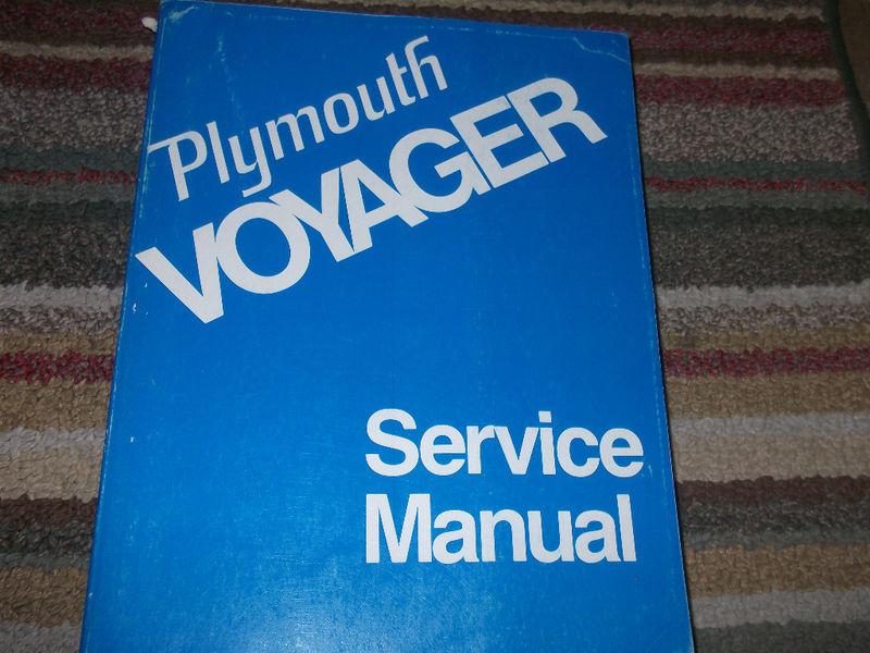1974 plymouth voyager van shop service repair manual factory oem 