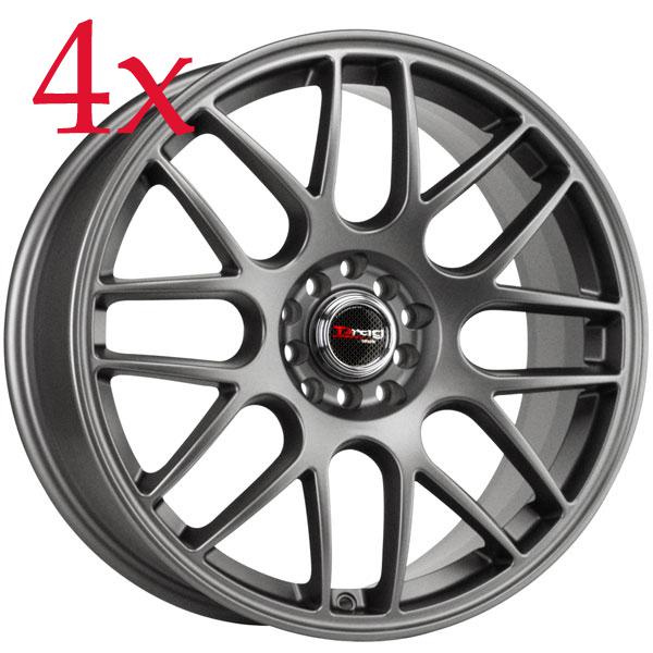 Drag wheels dr-34 17x7.5 4x100 4x114 charcoal gray rims altima neon prius civic