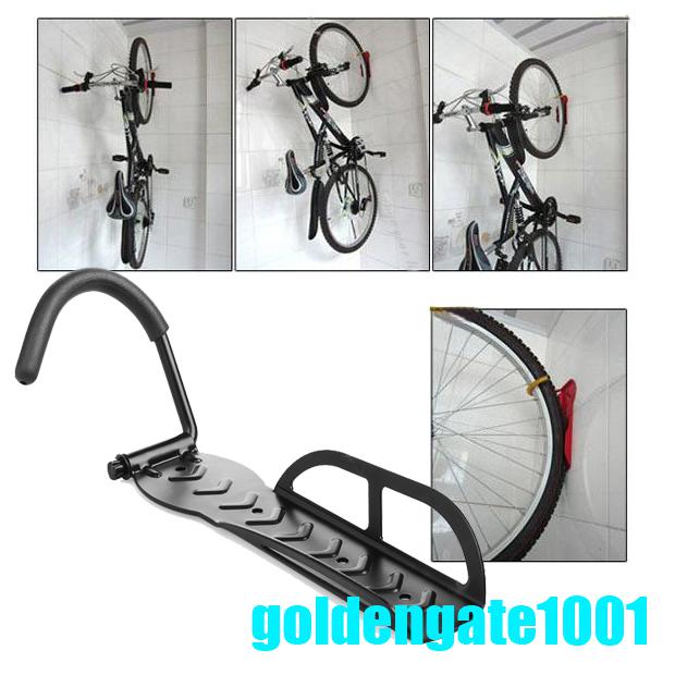 Gg new black heavy duty wall mounted bicycle bike cycle storage hook rack stand