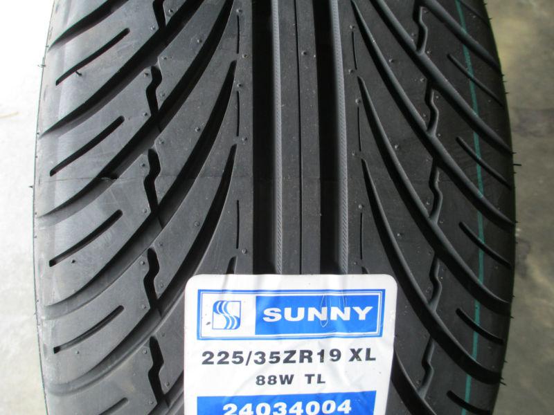 2 new 225/35zr19 inch sunny sn3970 tires 225 35 19 r19 2253519 