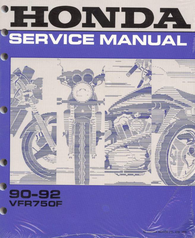 1990 to 1992 honda vfr750f interceptor motorcycle service manual -new-vfr 750 f
