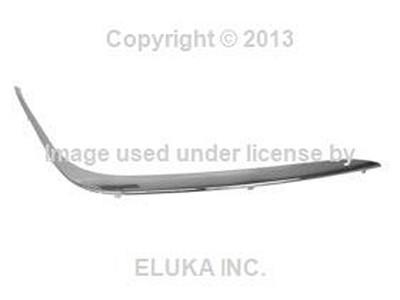 Bmw genuine impact rubber moulding strip cover chrome front right e38 8125438