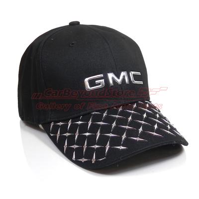 Gmc diamond plate black baseball cap, baseball hat, licensed + free gift