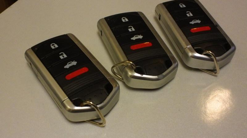 2009-2012 acura tl smart key keyless remote m3n5wy8145 driver 1 set lot of 3
