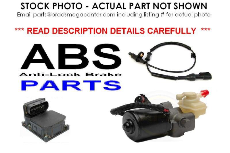 07 ford expedition anti-lock brake part assm w/o advance trac 4x4 - see details