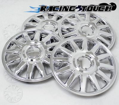 Wheel cover replacement hubcaps 15" inch metallic chrome hub cap 4pcs set #610