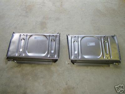 1969 1970 mustang fastback seat riser pans, 1 pair, fastback & mach 1 only