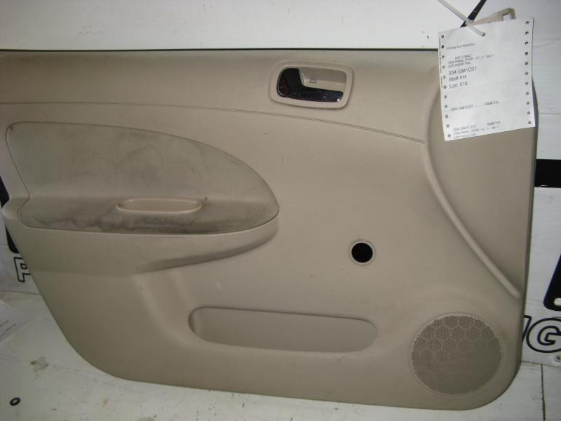 06 07 08 cobalt front left driver lh door trim panel 4dr sedan tan 17441