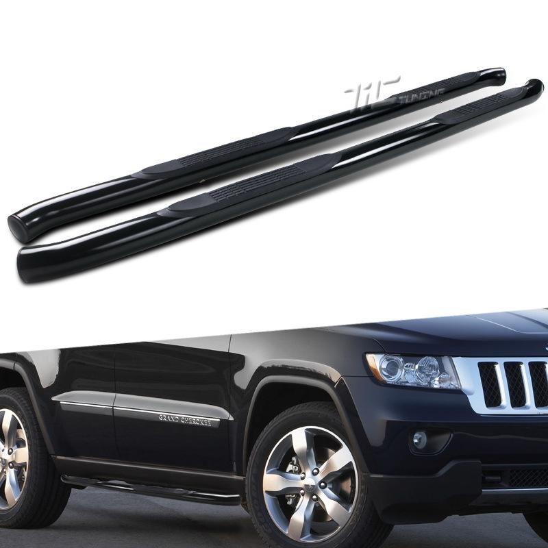 11-13 jeep grand cherokee 3" side step nerf bar running board black coated sport