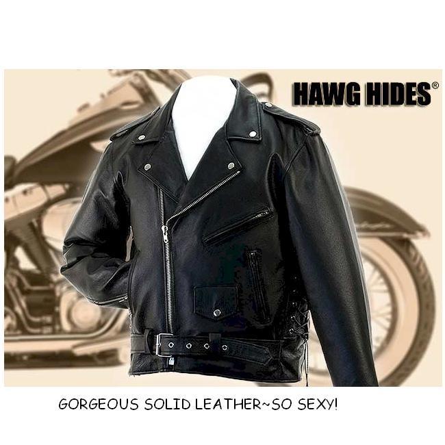 Ships worldwide!!~awesome solid leather biker jacket!~choose from med~l~xl~2x!