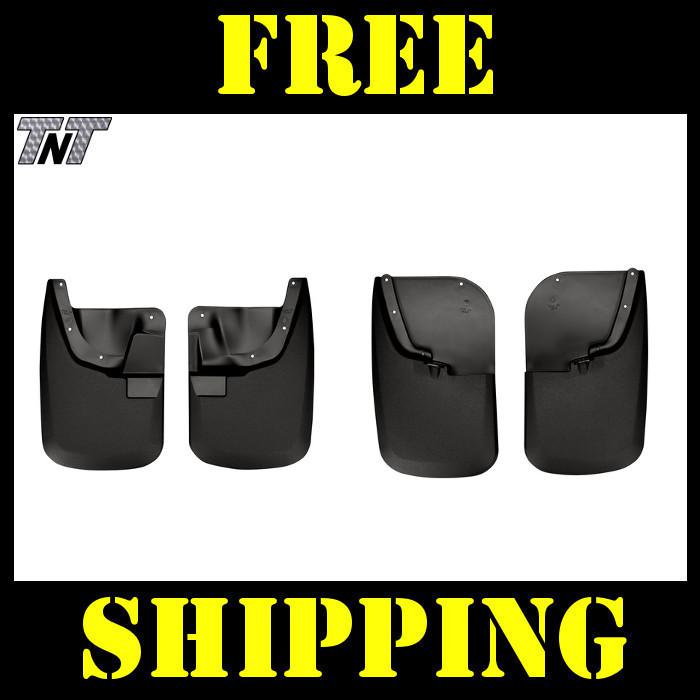 11 - 12 ford f250 f350 husky liners mud guards black front & rear no flares 